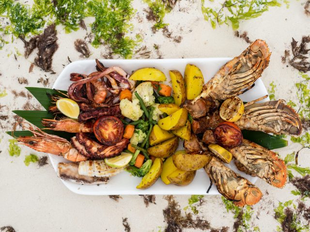 Guest dining experience at Nungwi Dreams